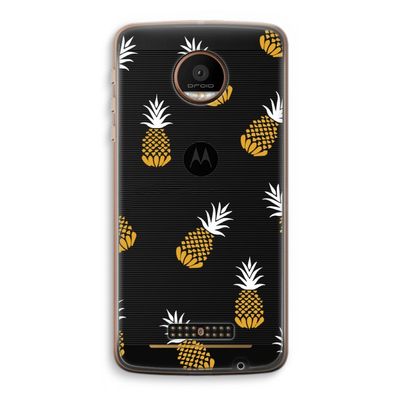 Ananasjes: Motorola Moto Z Force Transparant Hoesje