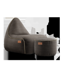Canvas Lounge Chair & Pouf Canvas Lounge Chair & Pouf