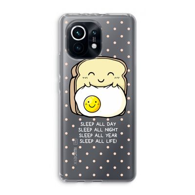Sleep All Day: Xiaomi Mi 11 Transparant Hoesje