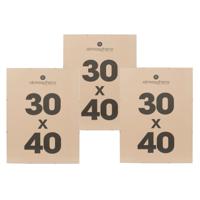 Atmosphera Fotolijstje zonder rand - 3x - 30 x 40 cm - mdf/kunststof - Het basic fotolijstje