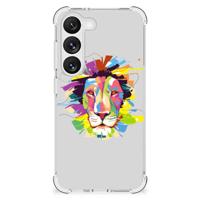 Samsung Galaxy S23 Stevig | Bumper Hoesje | Lion Color