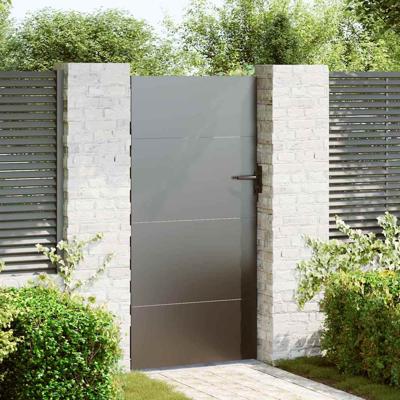 Tuinpoort met slot Zwart 105 x 175 cm Poedergecoat staal
