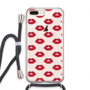 Lips: iPhone 7 PLUS Transparant Hoesje met koord