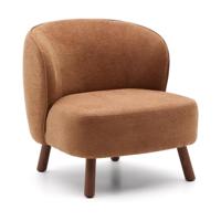 Kave Home Ulit fauteuil Terracotta walnoot