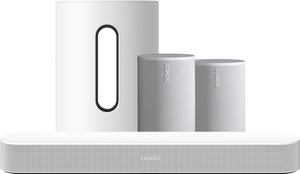 Sonos Beam Gen2 Wit + 2x Era 100 Wit + Sub Mini Wit