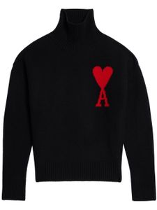 AMI Paris pull Ami de Coeur à col roulé - Noir