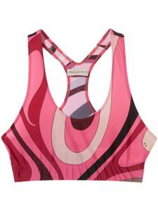 PUCCI brassière de sport à motif abstrait - Rose