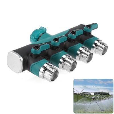 4 in 1 multifunctionele tuin water sprinklers gazon irrigatie ventiel water verdelen controller waterpijp shunt