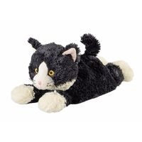 Zwarte katten heatpack/coldpack knuffels 38 cm knuffeldieren   -
