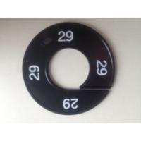 Maatring 9cm zwart/wit 29