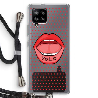 Yolo Denise: Samsung Galaxy A42 5G Transparant Hoesje met koord