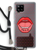 Yolo Denise: Samsung Galaxy A42 5G Transparant Hoesje met koord