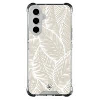 Samsung Galaxy A54 shockproof hoesje - Palmy leaves beige