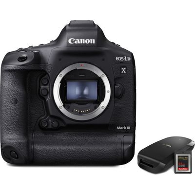 Canon EOS 1DX mark III body + 64 GB CF Express + CF Express reader Canon EOS 1DX mark III body + 64 GB CF Express + CF Express reader