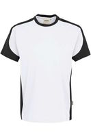 HAKRO 290 Comfort Fit T-Shirt ronde hals wit/antraciet, Effen - thumbnail