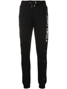 Philipp Plein pantalon de jogging à logo brodé - Noir