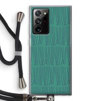 Swirls: Samsung Galaxy Note 20 Ultra / Note 20 Ultra 5G Transparant Hoesje met koord