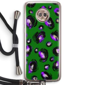 Green Cheetah: Motorola Moto G6 Transparant Hoesje met koord