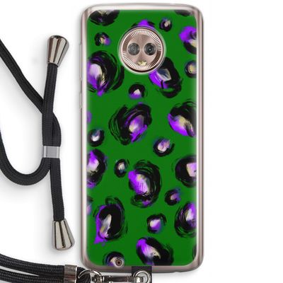 Green Cheetah: Motorola Moto G6 Transparant Hoesje met koord