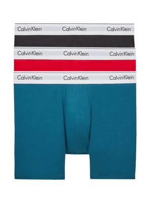 Calvin Klein - 3p Boxer Briefs - Cotton Stretch - 6I7, Maat:S