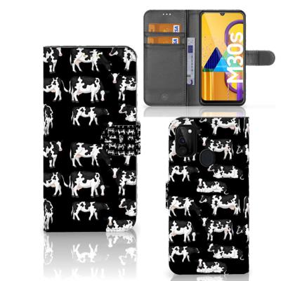 Samsung Galaxy M21 | M30s | Telefoonhoesje | Met pasjeshouder | Koetjes