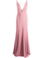 Marchesa Notte Bridesmaids robe Crema à col v plongeant - Rose