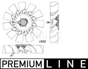 Koelventilatorwiel MAHLE, Diameter (mm)650mm, u.a. für Audi