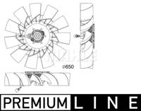 Koelventilatorwiel MAHLE, Diameter (mm)650mm, u.a. für Audi