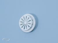 Ventilatierooster voor buis kunststof wit buis 100/150 mm