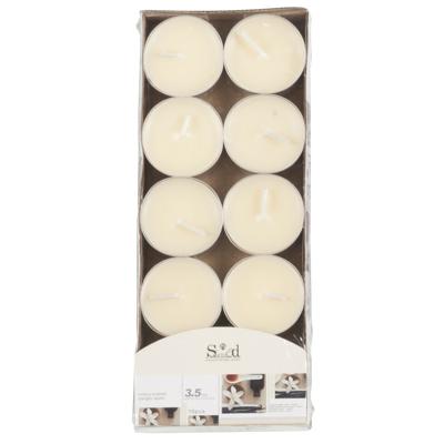 Arti Casa Geurtheelichtjes - 10x stuks - vanille - cremewit - was - 3,5 uur