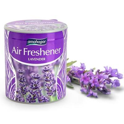 Geur gel Lavendel geur - 95 gram - geur blikje - 6 x 7 cm - auto/interieurparfum/luchtverfrisser