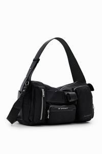 Grote nylon tas met vakken - BLACK - U