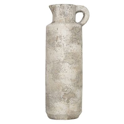 Rechte Kruik Verweerd Cement Beige (36 cm) Rechte Kruik Verweerd Cement Beige (36 cm)