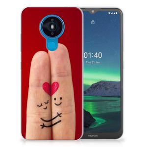 Nokia 1.4 Silicone Back Cover Liefde - Origineel Romantisch Cadeau