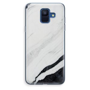 Elegante marmer: Samsung Galaxy A6 (2018) Transparant Hoesje