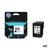 Originele inkt cartridge HP Officejet 3830 Nº 302 Zwart (60 Stuks)