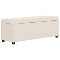 Bankje met opbergvak 116 cm polyester crme