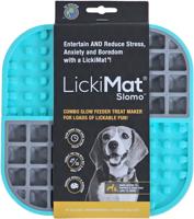 Lickimat likmat slomo hond 20 cm turquoise - Gebr de boon