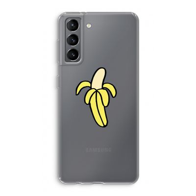 Banana: Samsung Galaxy S21 Transparant Hoesje