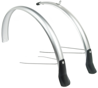 Spatbordset Eurofender Elegance 28" x 46 mm - smoke / titanium