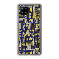 Majorelle Blue Print: Samsung Galaxy A42 5G Transparant Hoesje