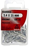 Krammen 2,4 25mm verz 100gr - Deltafix