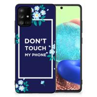 Samsung Galaxy A71 | Telefoon Hoesje | Flowers Blue DTMP