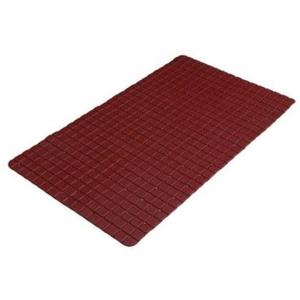 Urban Living Badkamer anti slip mat - rubber - donkerrood - 39x69cm