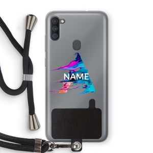 Abstract Spectrum: Samsung Galaxy A11 Transparant Hoesje met koord