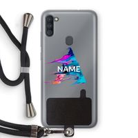 Abstract Spectrum: Samsung Galaxy A11 Transparant Hoesje met koord