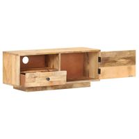 The Living Store Tv-meubel Massief Mangohout 90x30x35 cm - Klassieke stijl