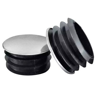 Inslagdop chroom voor buis Ø22 (set van 2 stuks)