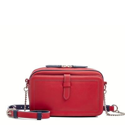 Mywalit Small Leather Shoulder Bag Red