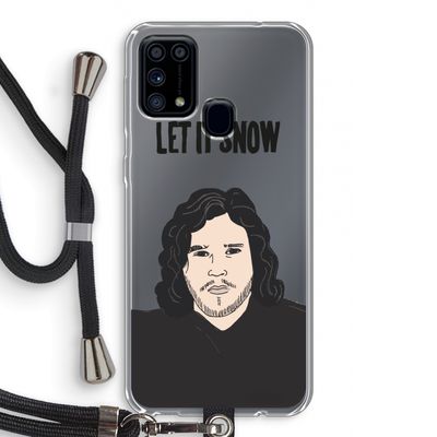 Let It Snow: Samsung Galaxy M31 Transparant Hoesje met koord